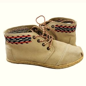 TOMS Tan Suede Booties